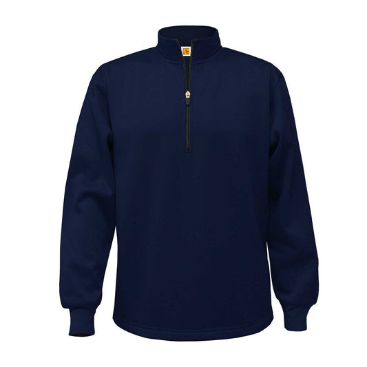Performance Fleece Quarter-Zip Pullover w/Logo - 1121