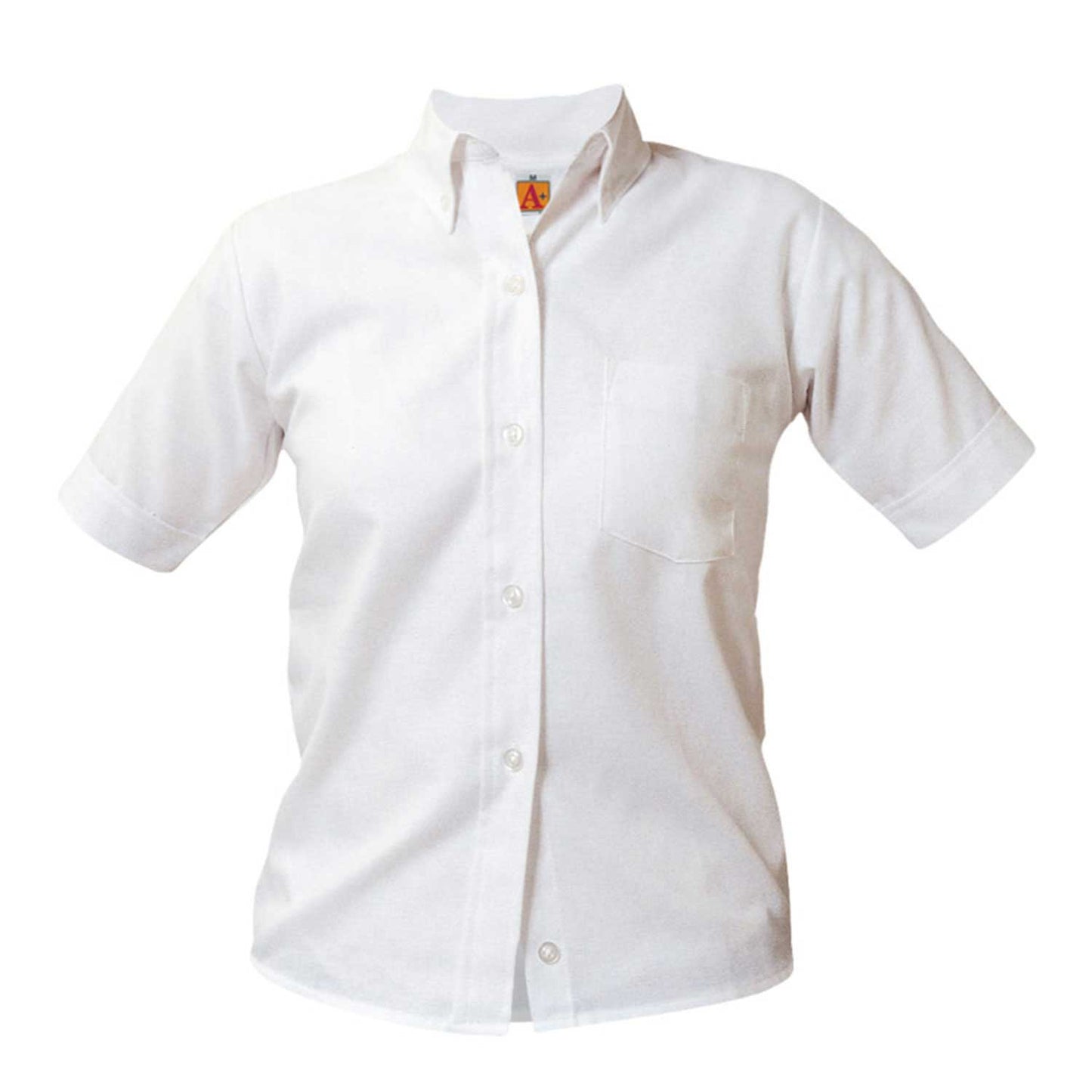 Girl's Oxford Short Sleeve Blouse - 1108