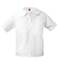 Peter Pan Short Sleeve Broadcloth Blouse, No Pocket - 1108