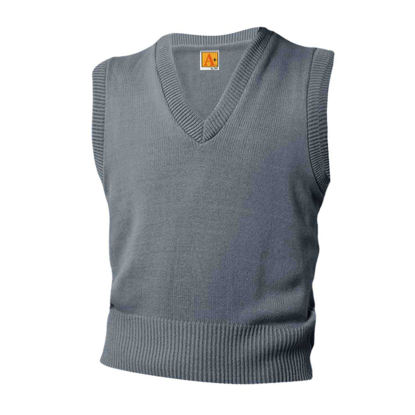 Unisex V-Neck Pullover Jersey Knit Sweater Vest w/Logo - 1109