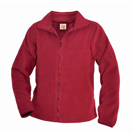 Unisex Zip-Front Fabri-Tech Fleece Jacket w/Logo - 1111