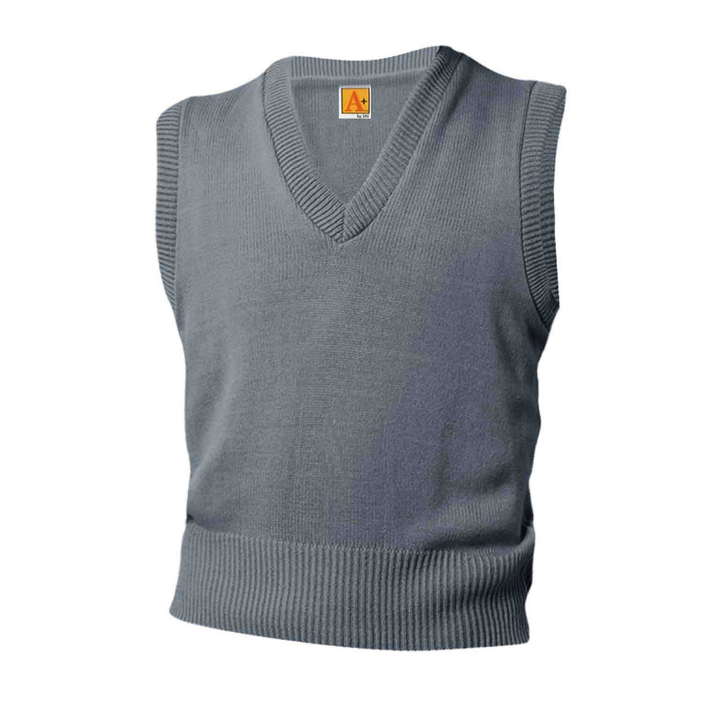 Unisex V-Neck Pullover Jersey Knit Sweater Vest w/Logo - 1108