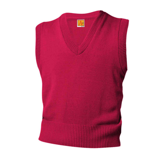 Unisex V-Neck Pullover Jersey Knit Sweater Vest - 1111