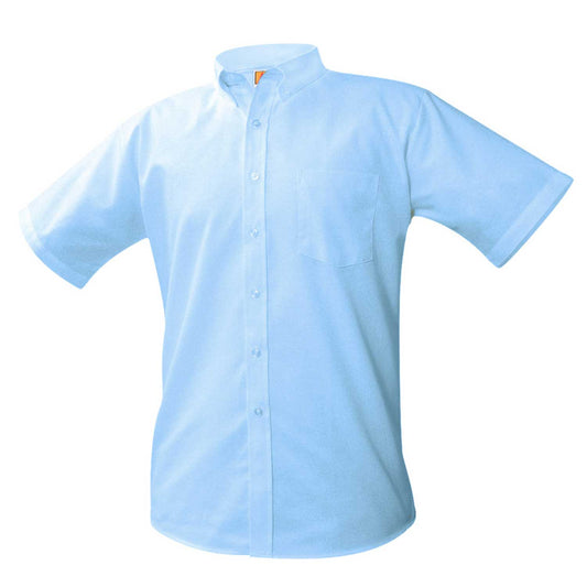 Oxford Short Sleeve Shirt (Male) w/Logo - 1122