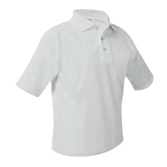 Unisex Pique Polo Shirt, Short Sleeves, Hemmed w/Logo - 1103