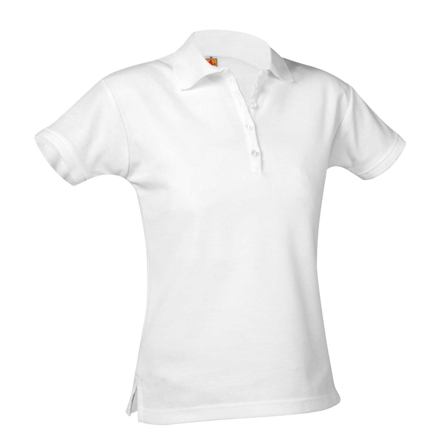 Pique Knit Short Sleeve Polo Knit Shirt (Female) w/Logo - 1100