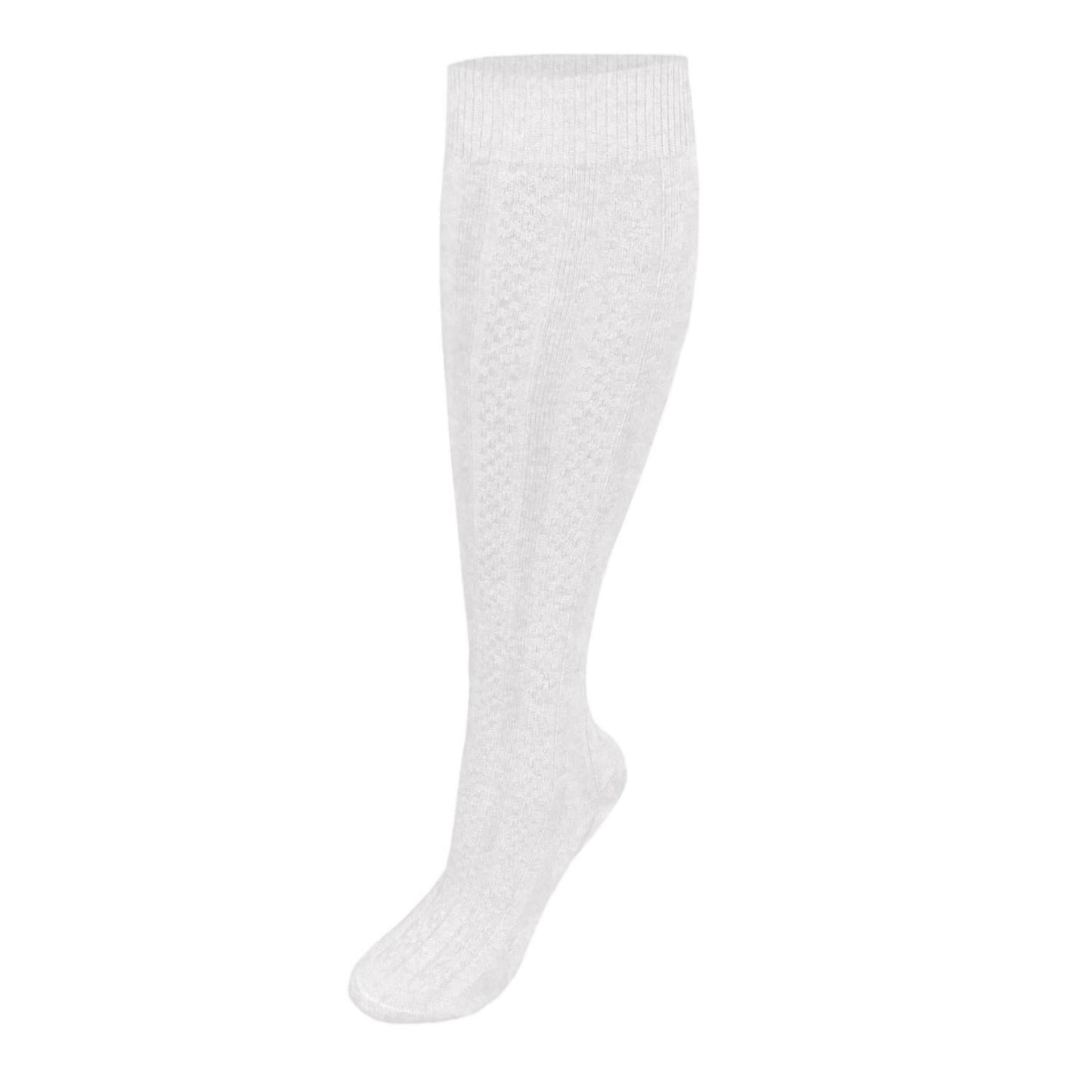 3-Pack Girl's Premium Cable Knee-Hi Socks - 1111